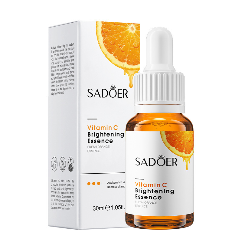 4 in 1 Vitamin C Serum,  Lip balm，Vitamin C Brightening Facial Cleanser and Vitamin C Face Brightening Cream Skin Care Kit Anti Wrinkles,Moisturizing, Anti Aging, Fade Dark Spots, Anti Acne Brightenin