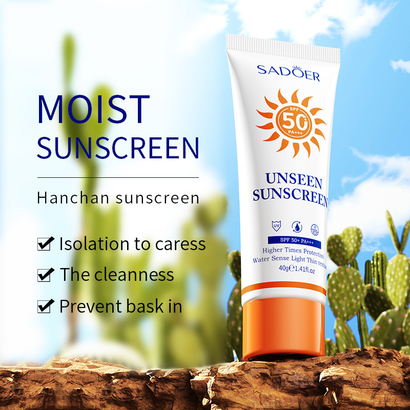 New Arrivals Sunscreen Lotion Sunscreen Cream Protector Facial Solar Sun Block Spf Gel Sun Cream Oil Control No White SPF50+ PA+++