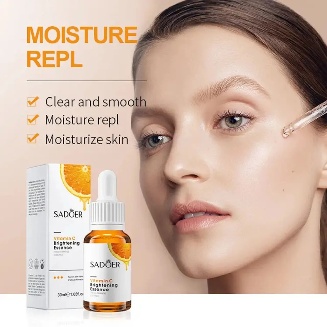 2Pcs Vitamin C Face Brightening Serum Vitamin C Serum Moisturizing Serum For Radiant Skin