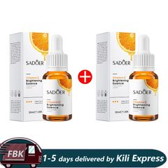 2Pcs Vitamin C Face Brightening Serum Vitamin C Serum Moisturizing Serum For Radiant Skin Sadoer Vitamin C