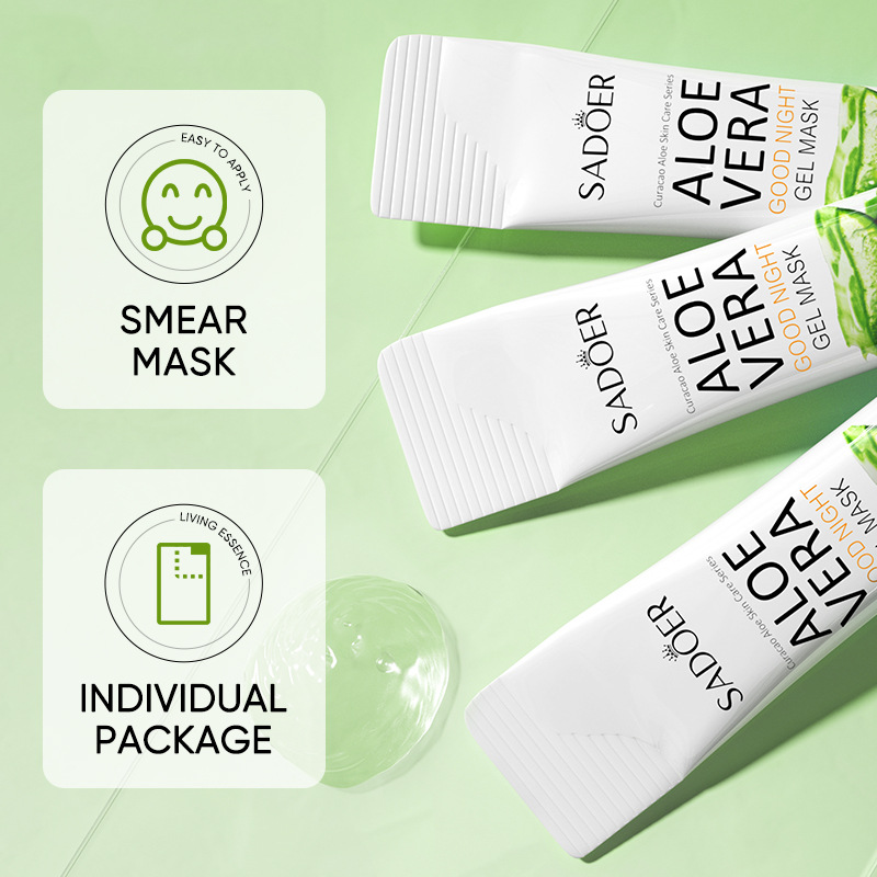 20PCS Aloe Vera Mask Facial  Pores Moisturizing Oil-Control Anti-Aging Replenishment Face Care Skin Care