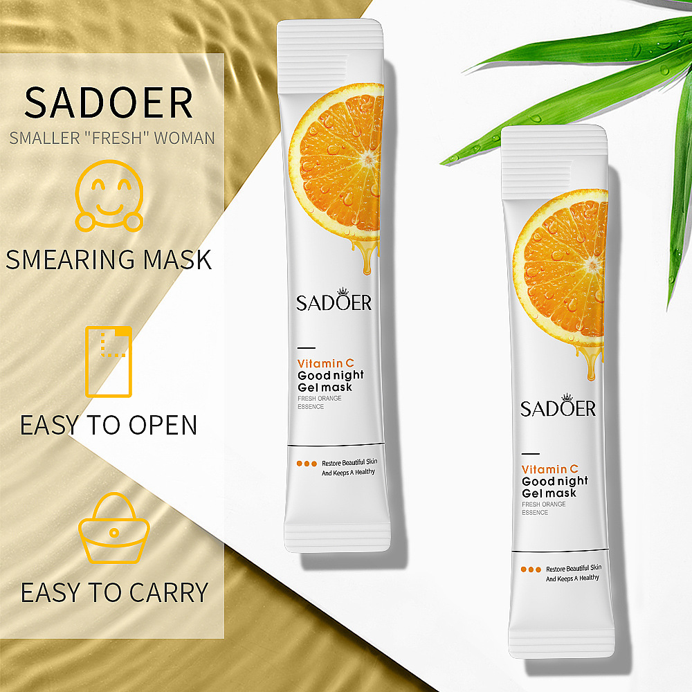 20PCS Vitamin C Facial Mask Sheet Pores Moisturizing Oil-Control Anti-Aging Replenishment Face Care Skin Care