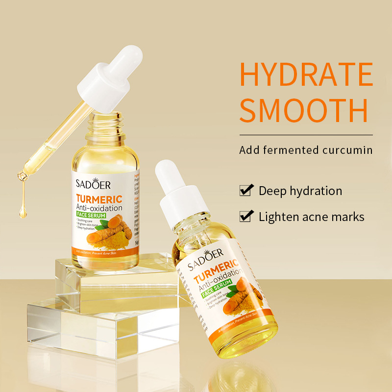 Tumeric Serum Tumeric Anti-oxidation Face serum , Acne Remover Face whitening, face brightening, Moisturizing Refreshing Oil Control Non Greasy