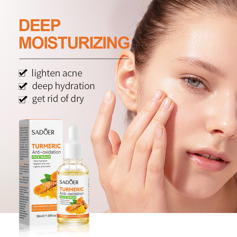 Tumeric Serum Tumeric Anti-oxidation Face serum , Acne Remover Face whitening, face brightening, Moisturizing Refreshing Oil Control Non Greasy
