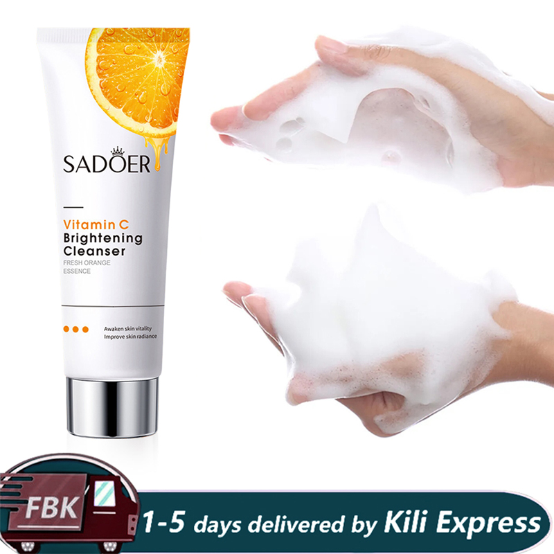Vitamin C  Face Cleansers 100g Skin Care Cleaner Shrink Pore Deep Cleaning Care Skin Rejuvenation moisturizing Face Wash Oil Control