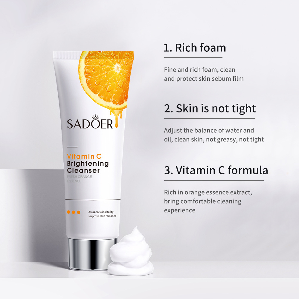 2 in 1 Vitamin C Serum + VC Cleanser , Moisturizing, Anti Aging, Anti Wrinkles, Anti Acne, Dark Spots Remover