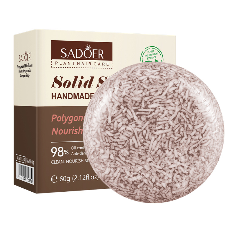 Hair Shampoo Polygonum Essence Hair Darkening Shampoo Soap Natural Organic Hair Shampoo Gray Hair Reverse Hair Cleansing Polygonum