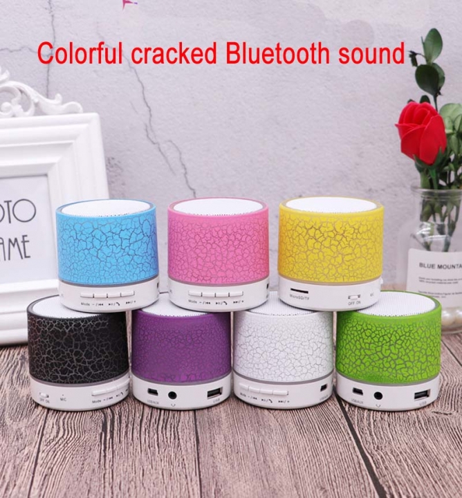 Mini Portable Wireless Bluetooth Speaker LED light emitting small speaker MP3 USB Stereo Player