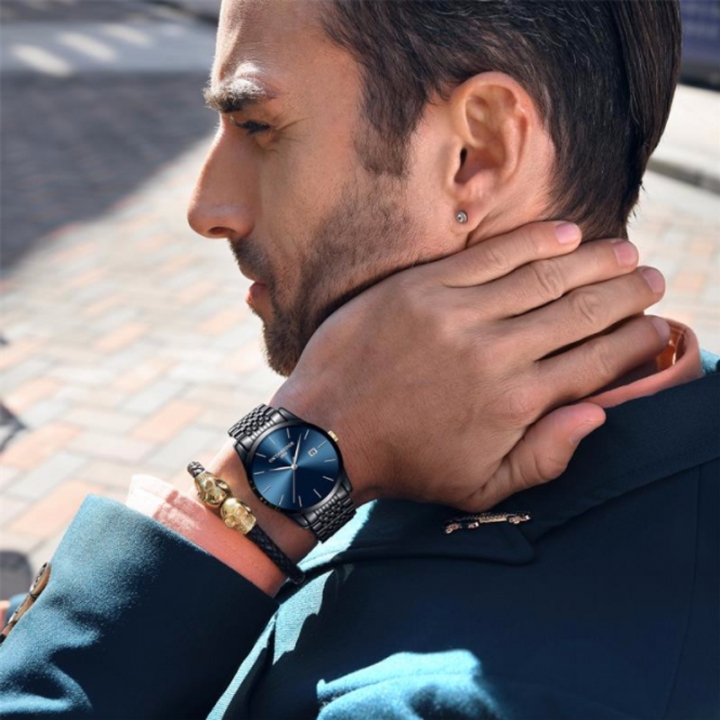 FitDisk Ultra thin fine steel band quartz calendar waterproof male watch Quartz Watche men watches men watch Fashion Accessories > Watches > Men watches > Quartz Watches
