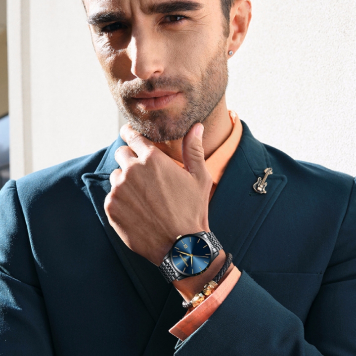 FitDisk Ultra thin fine steel band quartz calendar waterproof male watch Quartz Watche men watches men watch Fashion Accessories > Watches > Men watches > Quartz Watches