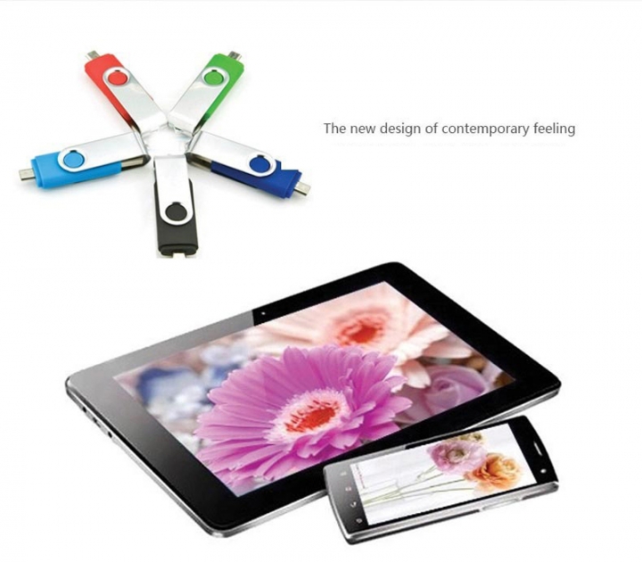 Phone computer dual purpose rotary flash disk 128G 64G 32G  OTG Android  USB Flash Drives  flashdisk flash drive pendrive Computers & Accessories > Data Storage