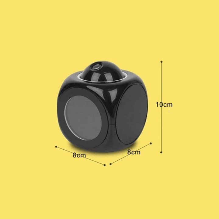 Multi-function LED projection alarm clock 2018 new fashion creative home projector alarm clock black