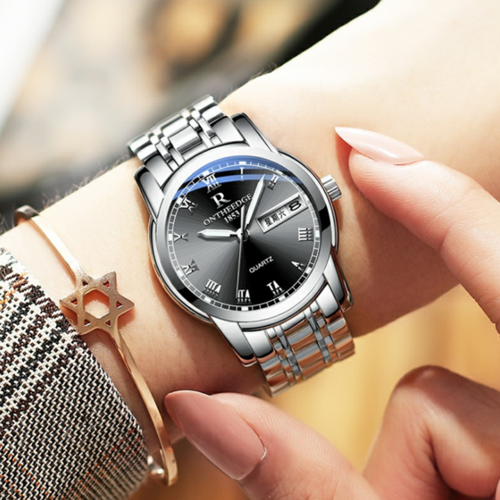 FitDisk Round Quartz Watch Steel Shell Strip Three Needles Business watch men watches men watch ashion Accessories > Watches > Men watches > Quartz Watches