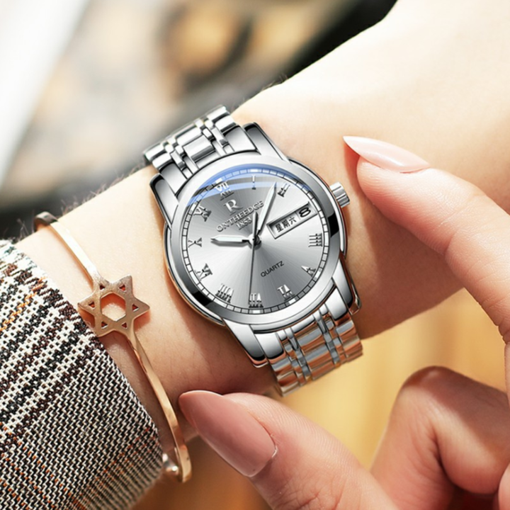 FitDisk Round Quartz Watch Steel Shell Strip Three Needles Business watch men watches men watch ashion Accessories > Watches > Men watches > Quartz Watches