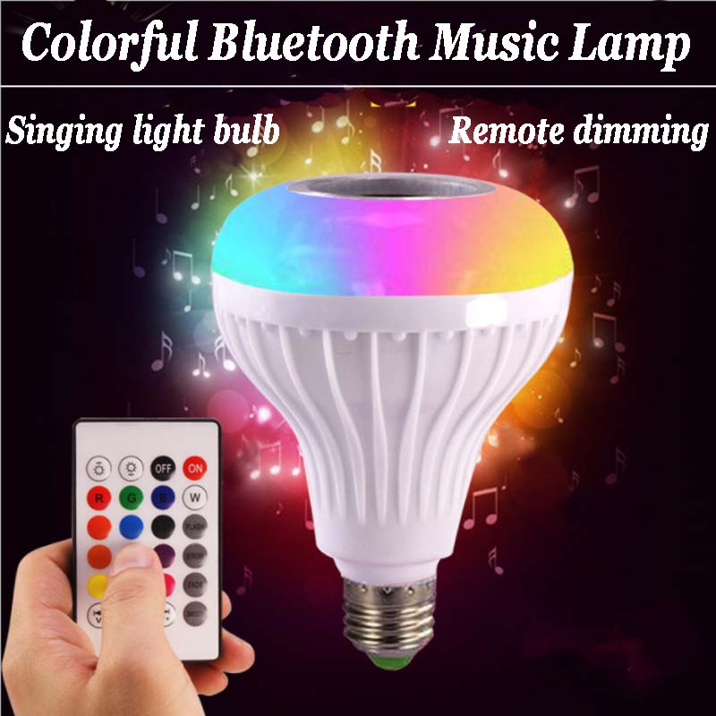 Intelligent Bluetooth music bulb Bluetooth speakers wireless remote control audio loudspeaker sound Intelligent Bluetooth music bulb Bluetooth speaker wireless remote control audio loudspeaker sound