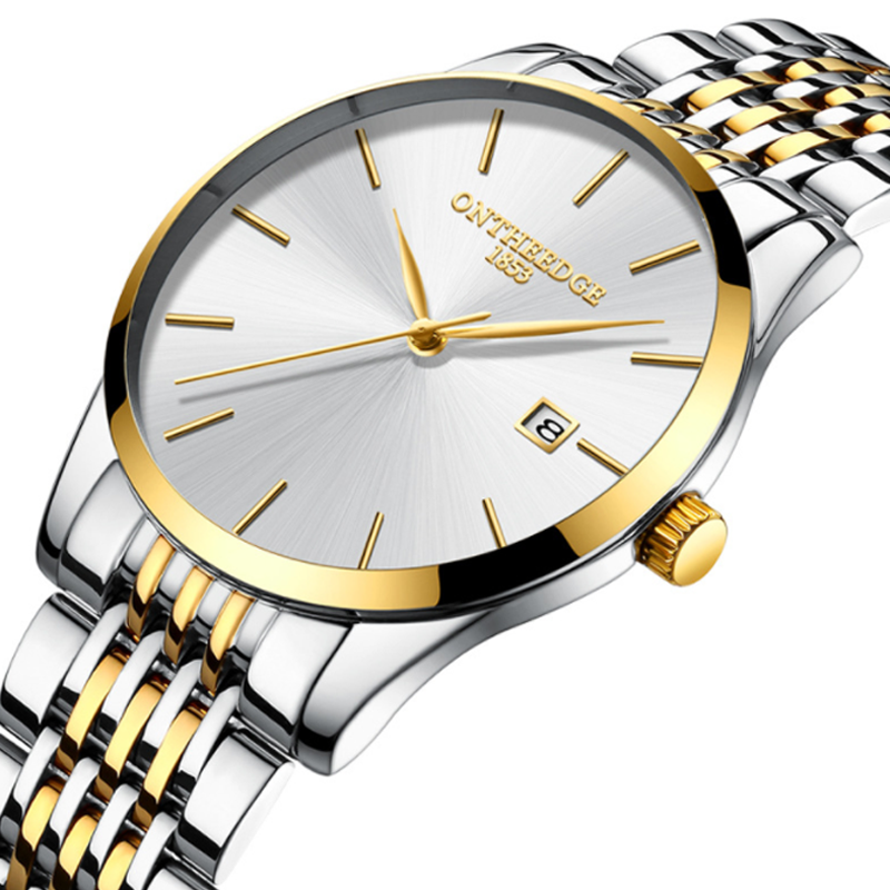 FitDisk Ultra thin fine steel band quartz calendar waterproof male watch Quartz Watche men watches men watch Fashion Accessories > Watches > Men watches > Quartz Watches