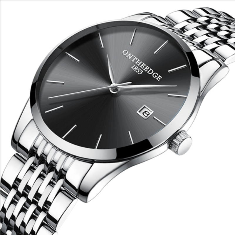 FitDisk Ultra thin fine steel band quartz calendar waterproof male watch Quartz Watche men watches men watch Fashion Accessories > Watches > Men watches > Quartz Watches