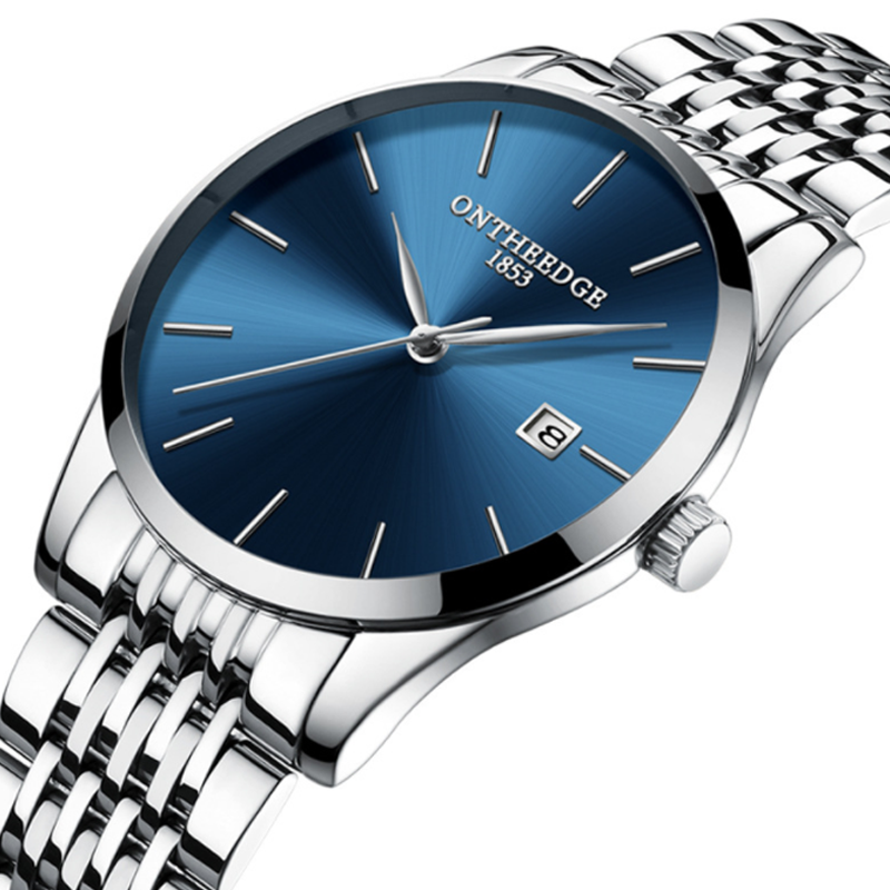 FitDisk Ultra thin fine steel band quartz calendar waterproof male watch Quartz Watche men watches men watch Fashion Accessories > Watches > Men watches > Quartz Watches