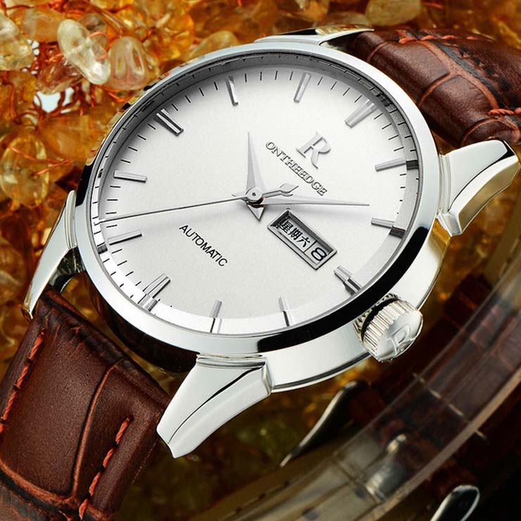 Authentic Swiss watch Waterproof men's Watch Leather belt watch for men Business Watch men watch
