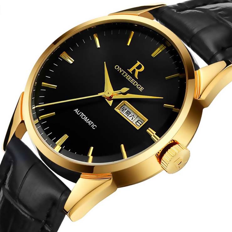 Authentic Swiss watch Waterproof men's Watch Leather belt watch for men Business Watch men watch