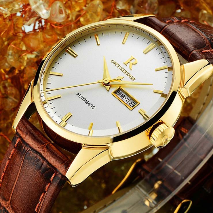 Authentic Swiss watch Waterproof men's Watch Leather belt watch for men Business Watch men watch
