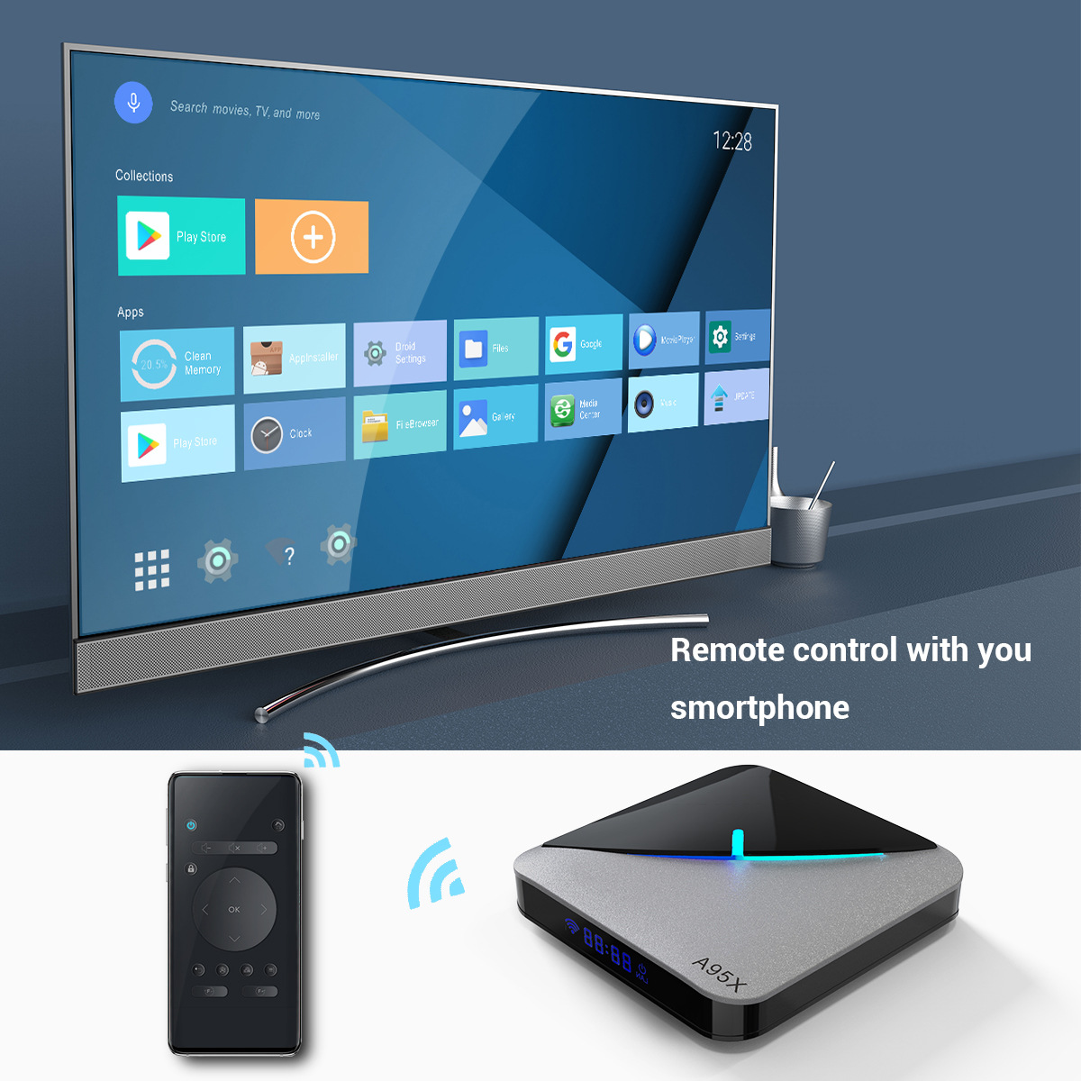 A95x F3 air Android TV box smart player TVbox s905 x3 2G+16g WiFi BT android smart tv box tvbox
