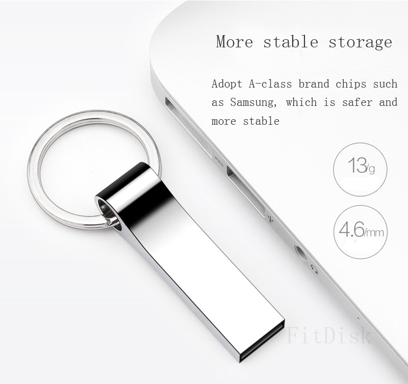 FitDisk all Metal Flash Disk 32G 64G 128G USB flash drive flashdisk U disk flashdrive USB Adapte  flashdrives  flash drives flashdisks flash disks pen drive pendrive