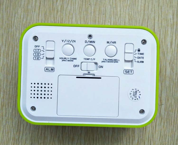 Backlight intelligent electronic alarm clock  Voice Announcements  Clock  temperature  Count down