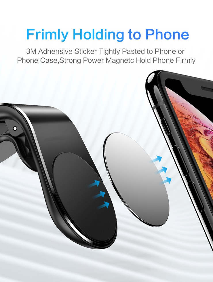 Gravity mobile phone bracket  Automobile air outlet  Universal navigation mobile phone bracket