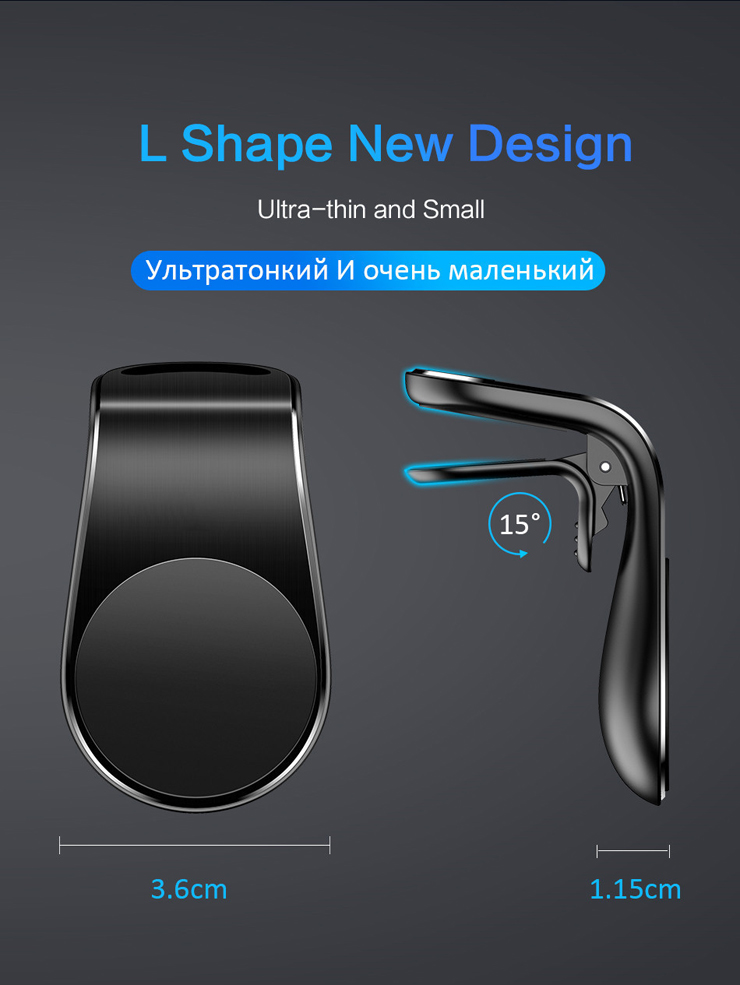 Gravity mobile phone bracket  Automobile air outlet  Universal navigation mobile phone bracket