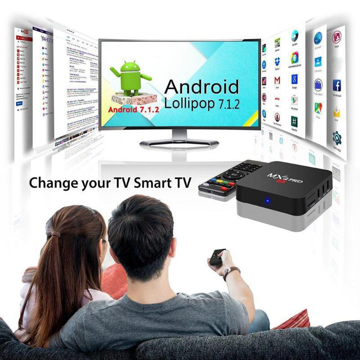 MXQ Pro Quadcore Smart 4K 4G+32G Android 10.1 TV Box HD network player tvbox Digital TV Receiver  Smart TVBOX Media Player Upgraded Version tvboxs  Television & Video > Streaming Media Players