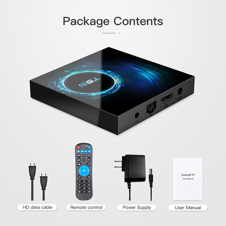 T95 h616 smart TV box Android 10.0 4G / 64g WiFi BT tvbox HD network player Digital TV Receiver