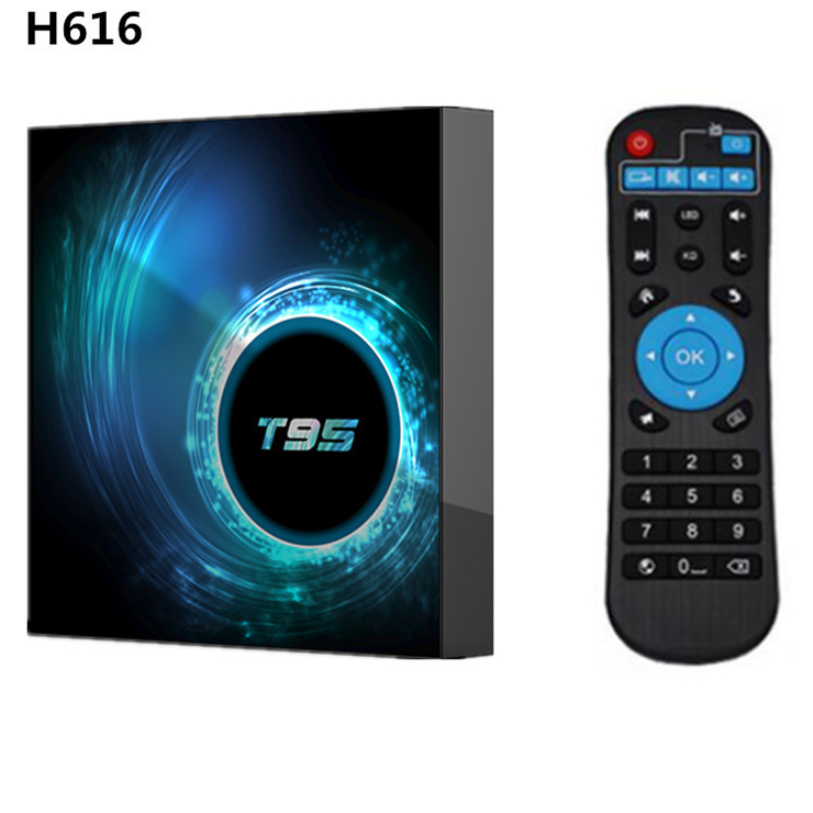 T95 h616 smart TV box Android 10.0 4G / 64g WiFi BT tvbox HD network player Digital TV Receiver