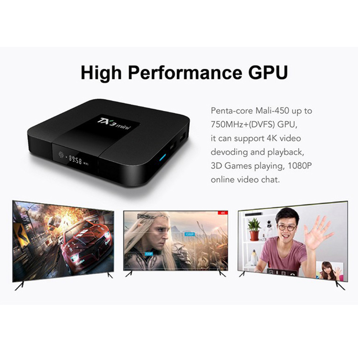TX3 mini S905W 1G+8G High definition tv box Android 4K network player Digital TV Receiver tvbox