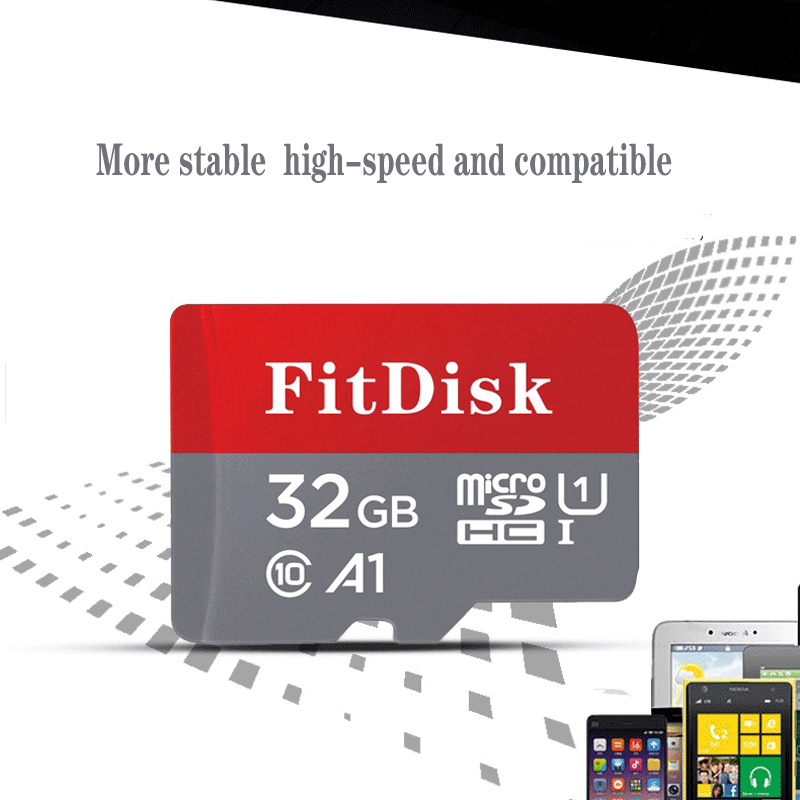High Speed Class 10 TF MicroSD Card  8G 16G 32GB 64G 128G Memory Card Red Micro sd Memory Cards MemoryCards Phones & Accessories > Mobile Accessories >