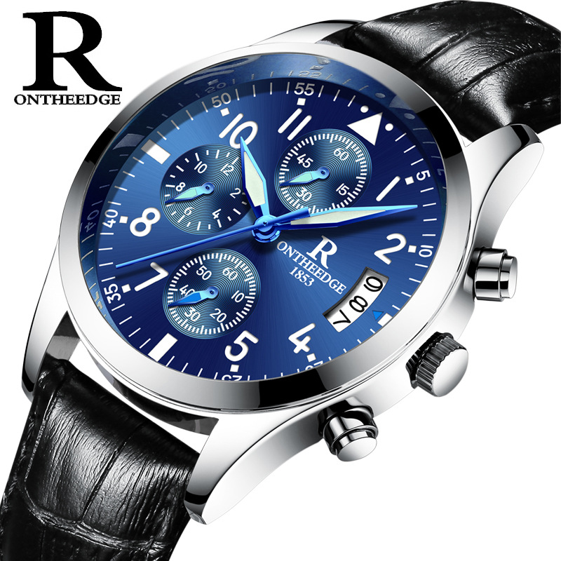 FitDisk Swiss New waterproof fashion business watch men watches Night Light men watch male watches men's Watch Fashion Accessories > Watches > Men watches >