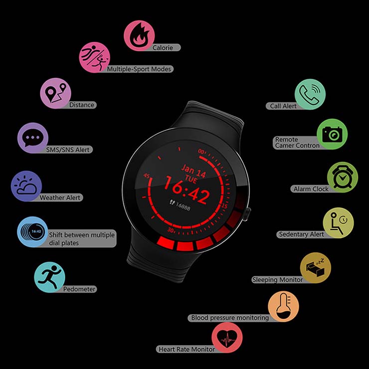 New E3 smart Bracelet Intelligent monitoring Multiple dial Sports Watch Smart Watche