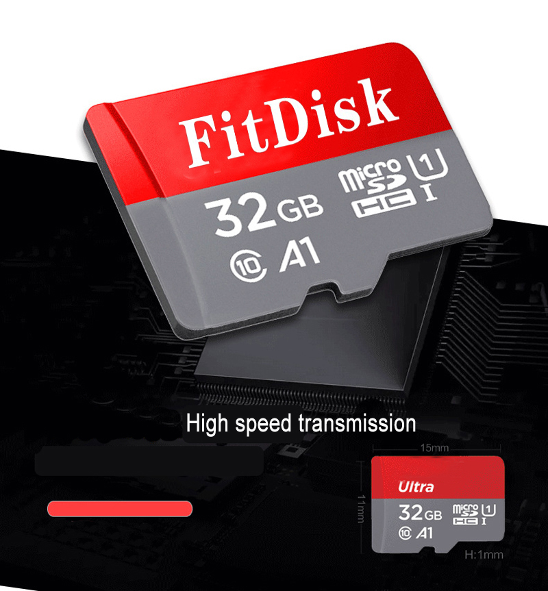 FitDdisk High Speed Class 10 32G Memory Card TF Micro SD Card Red Micro sd C10 Memory Cards