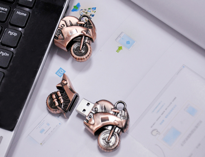 Creative all-metal motorcycle model flash drive 32G 64G 128G USB Flash Drives flash disk flashdisk pendrive flashdrive flash disks  Computers & Accessories > Data Storage