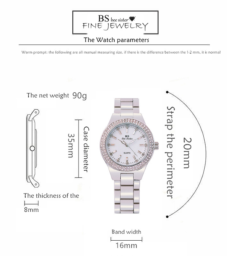 Fashion Rhinestone Wristwatch Women Watch Ladies Classic Luxury Quartz Watch High grade linked list Women Watches WomenWatche WomenWatches Women's Fashion Accessories Bags & Fashion