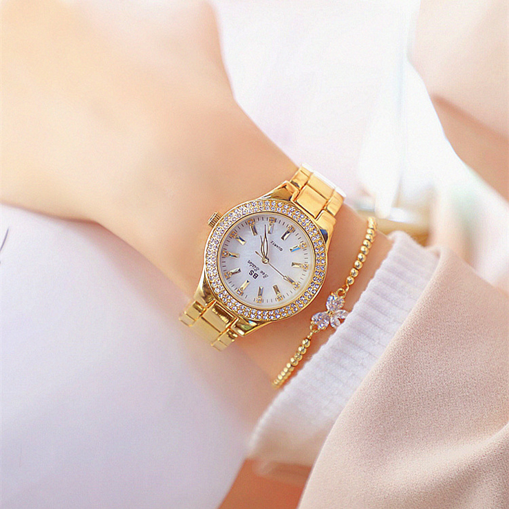 Fashion Rhinestone Wristwatch Women Watch Ladies Classic Luxury Quartz Watch High grade linked list Women Watches WomenWatche WomenWatches Women's Fashion Accessories Bags & Fashion