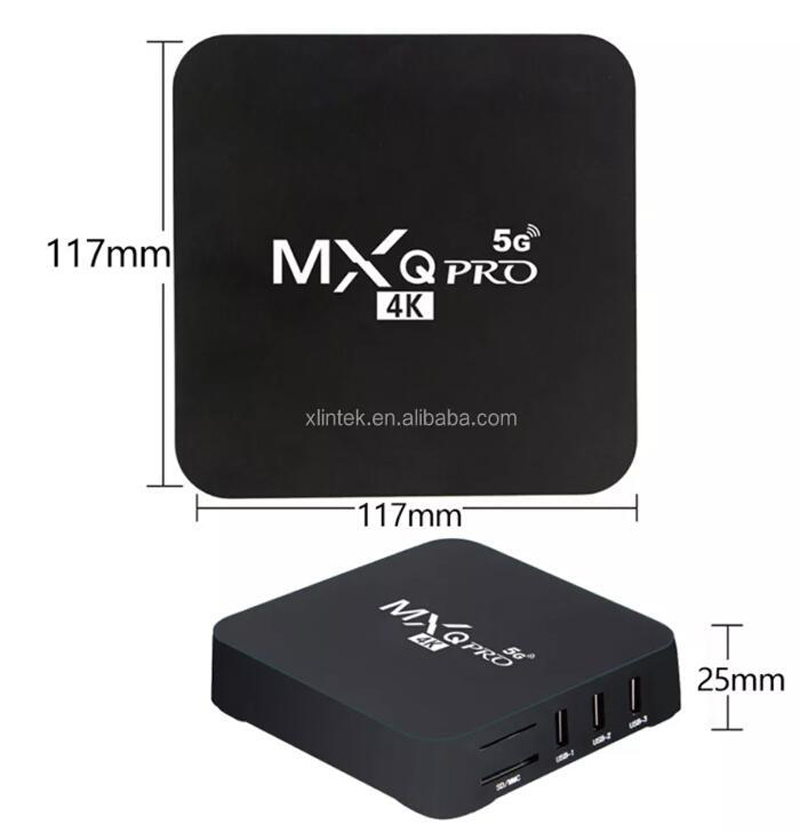 MXQ Pro  2G + 16G  Android 10.1 4K HD - 5G - Smart Tv Box network player Digital TV Receiver TvBox  TV Box  Android Box  Android TV Box  Smart Box  Television & Video > Streaming Media Players