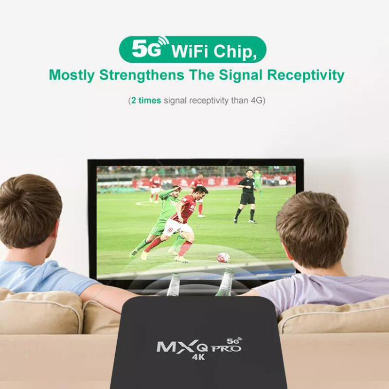 MXQ Pro  2G + 16G  Android 10.1 4K HD - 5G - Smart Tv Box network player Digital TV Receiver TvBox  TV Box  Android Box  Android TV Box  Smart Box  Television & Video > Streaming Media Players