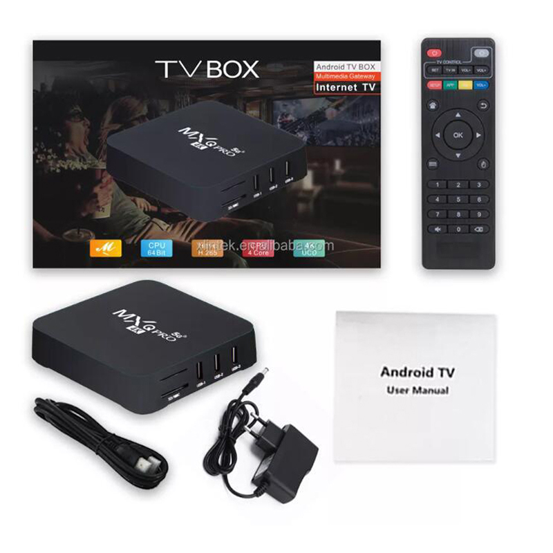 MXQ Pro  2G + 16G  Android 10.1 4K HD - 5G - Smart Tv Box network player Digital TV Receiver TvBox  TV Box  Android Box  Android TV Box  Smart Box  Television & Video > Streaming Media Players