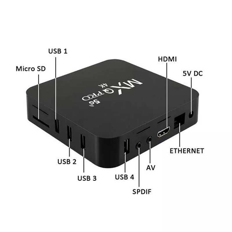 MXQ Pro  2G + 16G  Android 10.1 4K HD - 5G - Smart Tv Box network player Digital TV Receiver TvBox  TV Box  Android Box  Android TV Box  Smart Box  Television & Video > Streaming Media Players