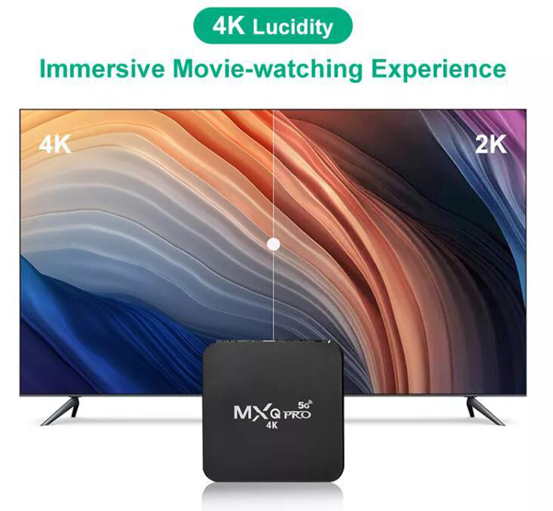 MXQ Pro  2G + 16G  Android 10.1 4K HD - 5G - Smart Tv Box network player Digital TV Receiver TvBox  TV Box  Android Box  Android TV Box  Smart Box  Television & Video > Streaming Media Players