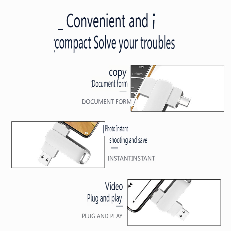 Dual interface type-C computer dual-use USB 3.0 flash drives 32G 64G 128G 256G metal high-speed flash drive flash disk flashdisk flash disks flashdrive pen drive pendrive flashdrives flashdisks 64GB