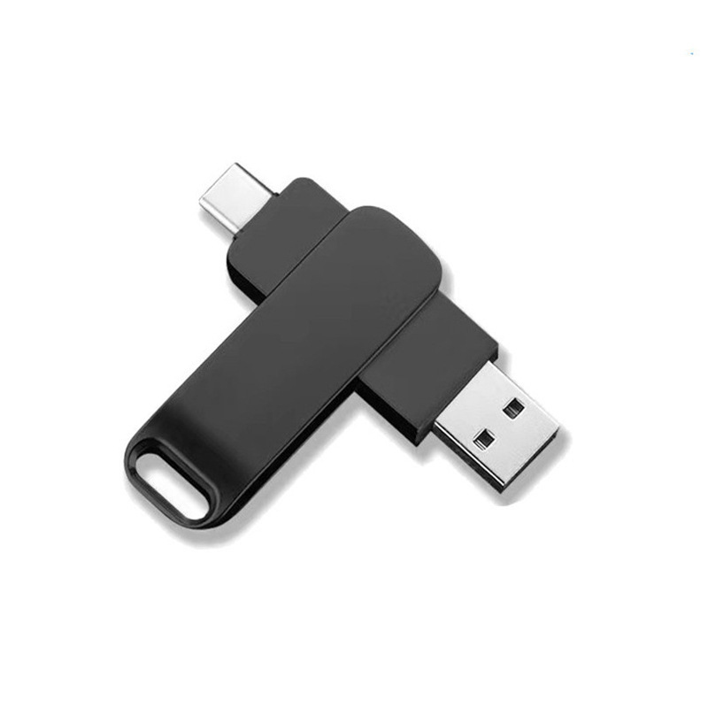 Metal rotary USB 3.0 computer Android phone Type-c two in one 32G 64G 128G 256G USB flash drives  flash drive flash disk flashdisk flash disks flashdrive pen drive pendrive flashdrives flashdisks