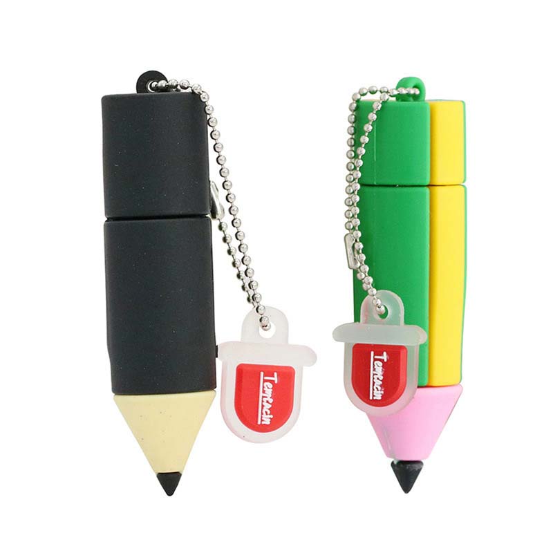 PVC Cartoon pencil high-speed 32G 64G 128G 256G USB Flash Drives flash disk pendrive flashdrive flashdisk flash drive flashdrives flashdisks flash disks pen drive pendrive Memory USB Disk Data Storage