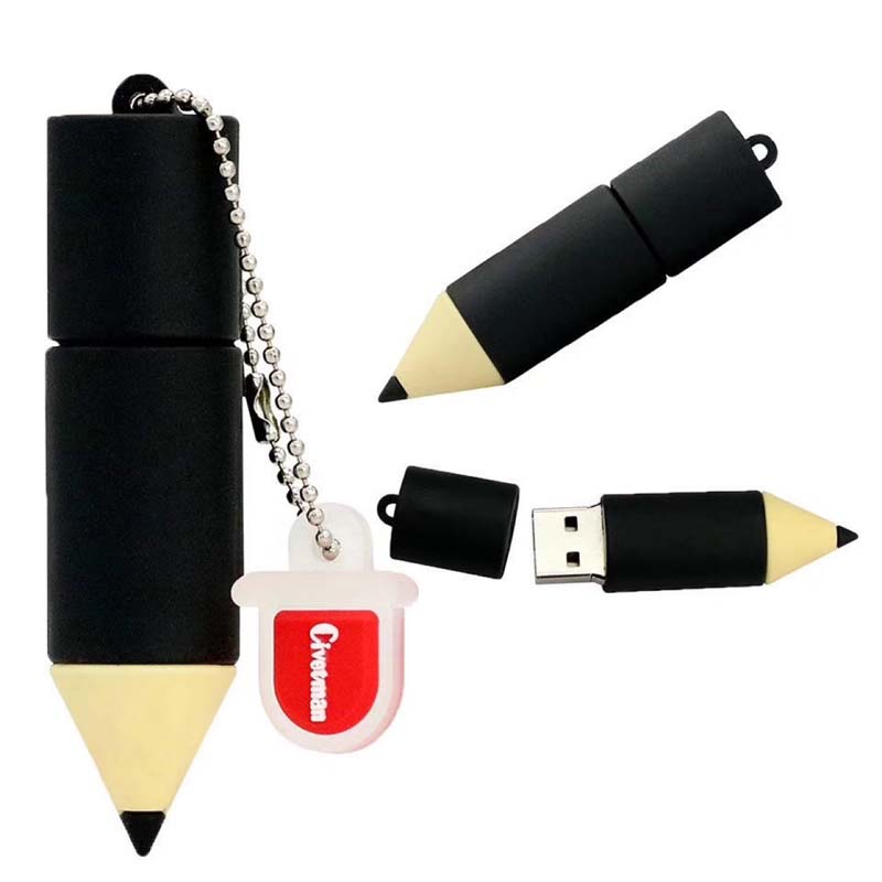 PVC Cartoon pencil high-speed 32G 64G 128G 256G USB Flash Drives flash disk pendrive flashdrive flashdisk flash drive flashdrives flashdisks flash disks pen drive pendrive Memory USB Disk Data Storage